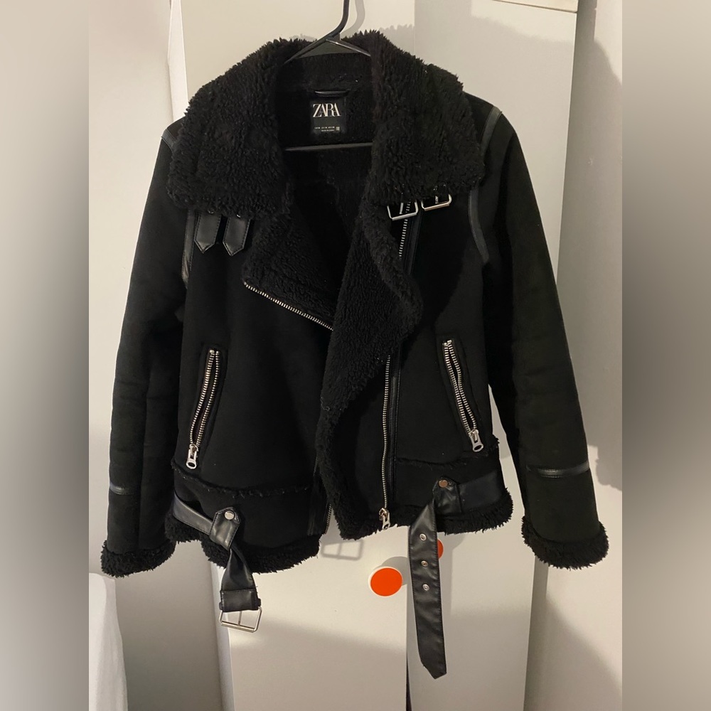 Zara faux shearling jacket